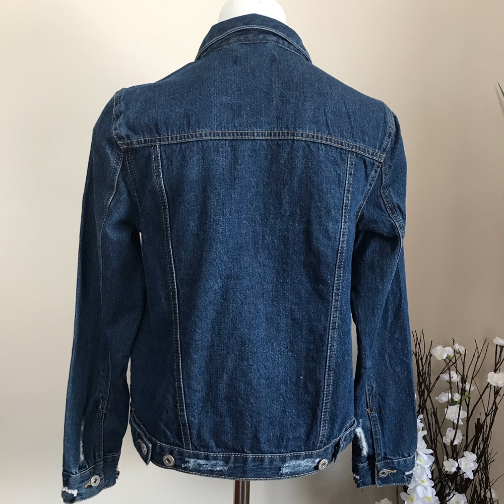 New Look Women’s Navy Blue Denim Jacket - Picture 3 of 8